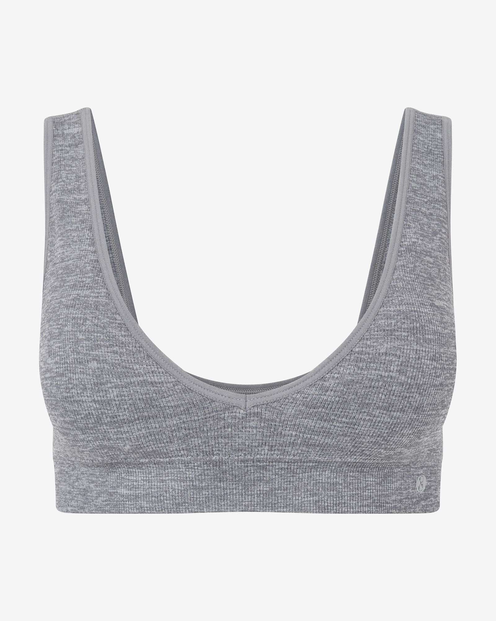 LAYER 8 MAXIMUM SUPPORT SIZE 3XL Sports Bra HEATHER GRAY Fitted Front  Zipper-NEW