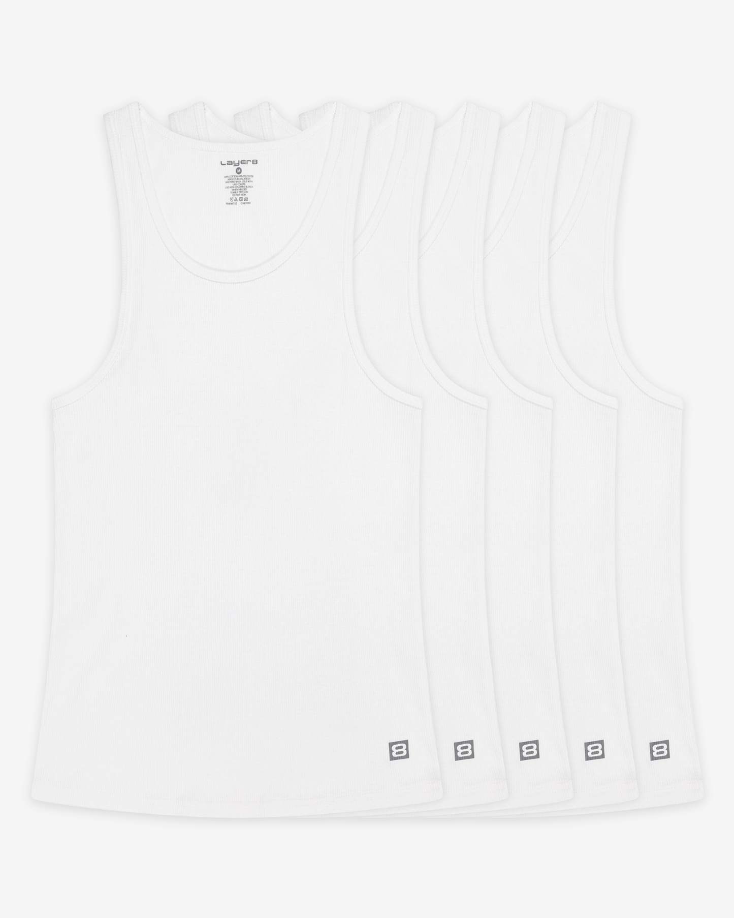 Ribbed Tank (5-Pack Multi)