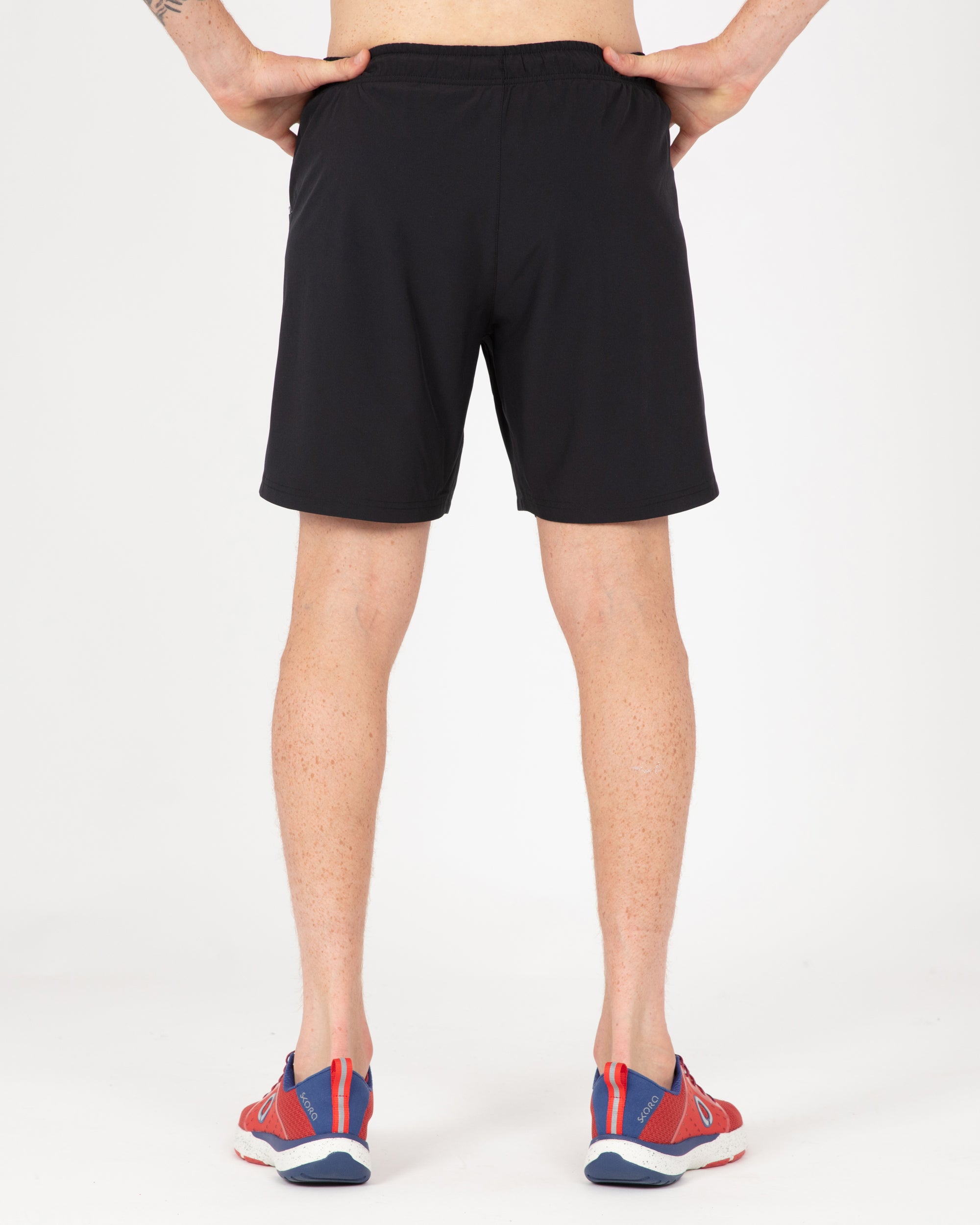 Men's Woven Stretch Alpha Base Running Shorts with Pockets – Layer 8