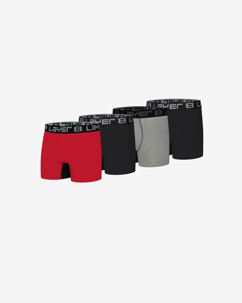 Spyder Performance Bonus Pack Mens Size L 36-38 Boxer Briefs Underwear 4  Pack